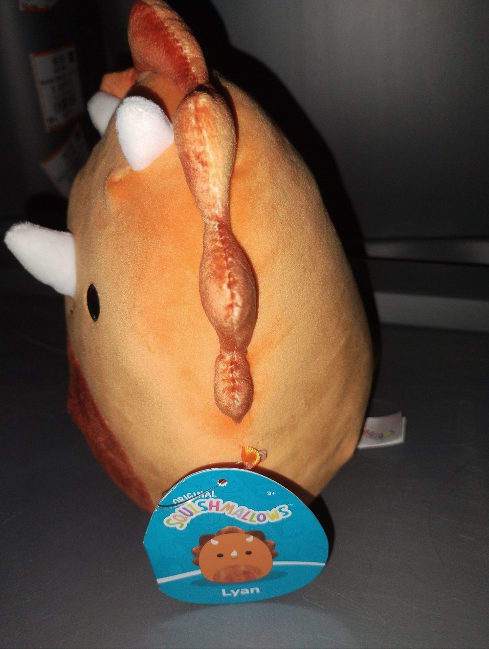 Squishmallows Lyan the Triceratops 7.5 Inches Plus Toy - Picture 2 of 2